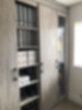 Shelving space for binders and documentation