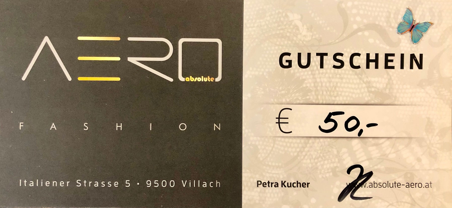 Absolute AERO Geschenksgutschein 50,00€