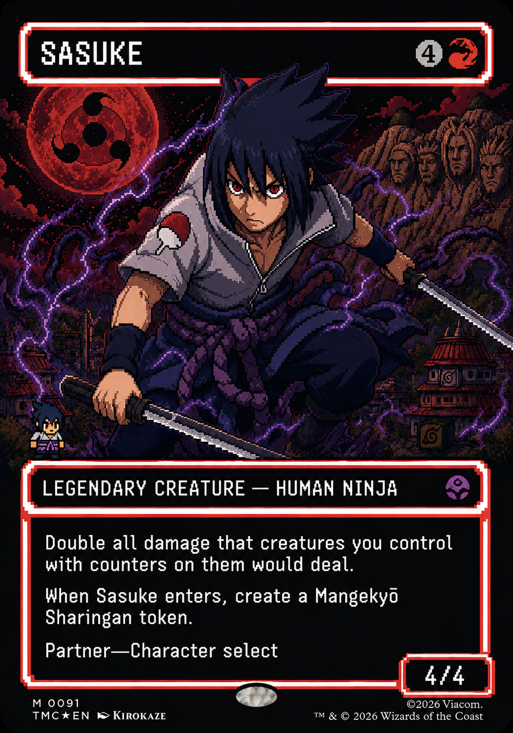 Sasuke — Custom Naruto MTG Proxy Card