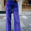 Miniature : Pantalon ATHLANTY violet - velours