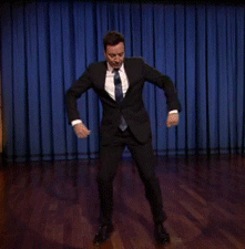 Jimmy Fallon doing a funky dance