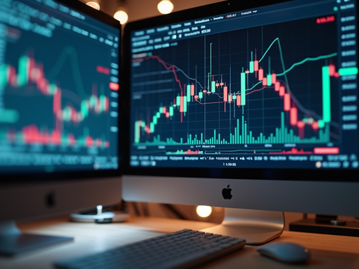 At the Trading Friends Forex Education Center, dual monitors display dynamic forex charts, providing an immersive learning experience for aspiring traders.