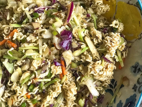 Asian Cole Slaw with Ramen Noodles