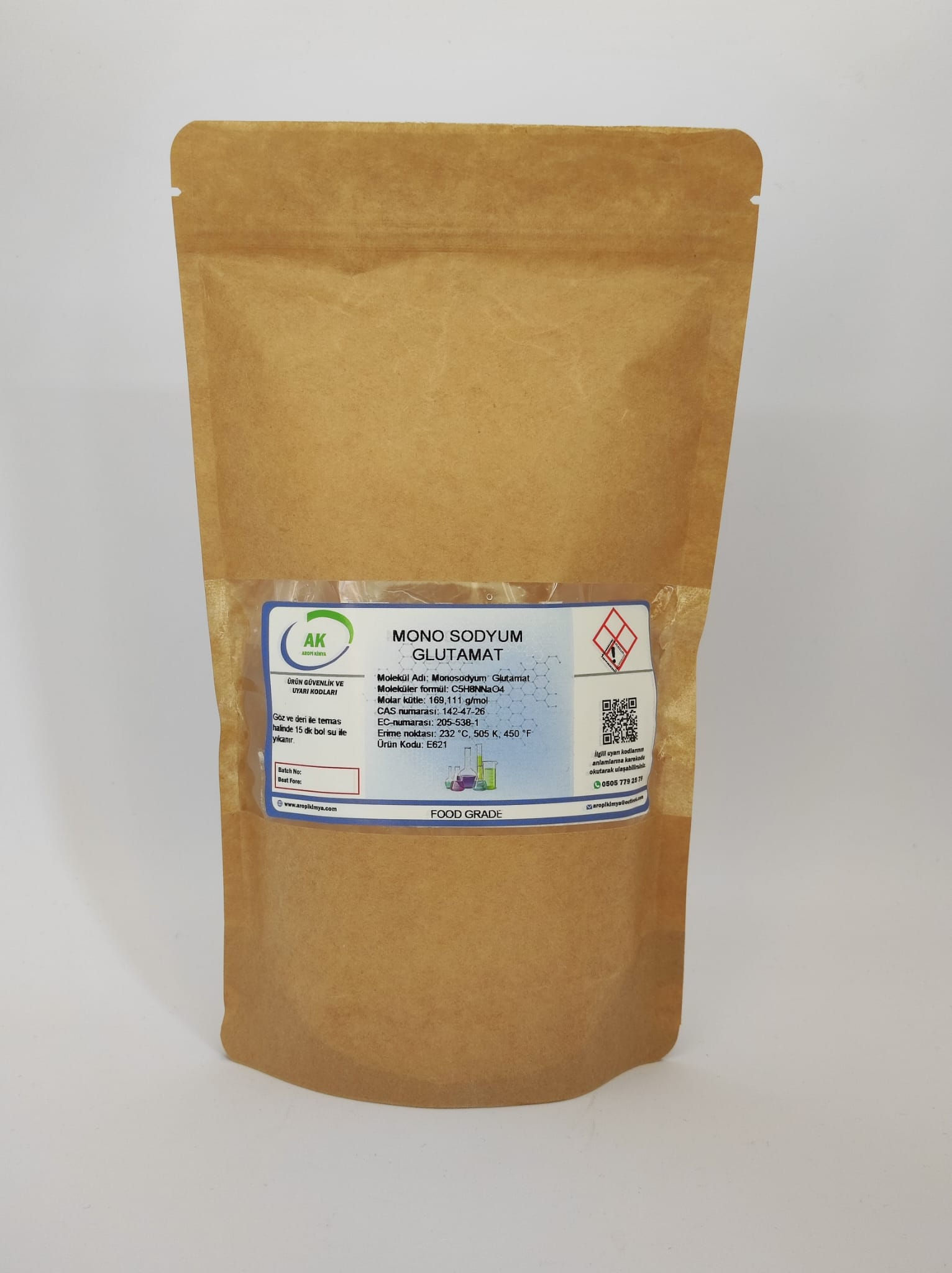 AROPİ MONOSODYUM GLUTAMAT MSG (FOOD GRADE E621)
