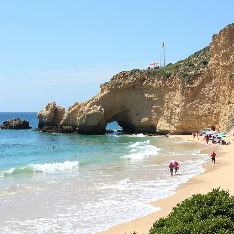 Tourists enjoying a busy beachfront promenade in Spain during the summer season, supporting local businesses and the tourism economy