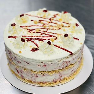 Strawberry Cheesecake Ice Cream Cake