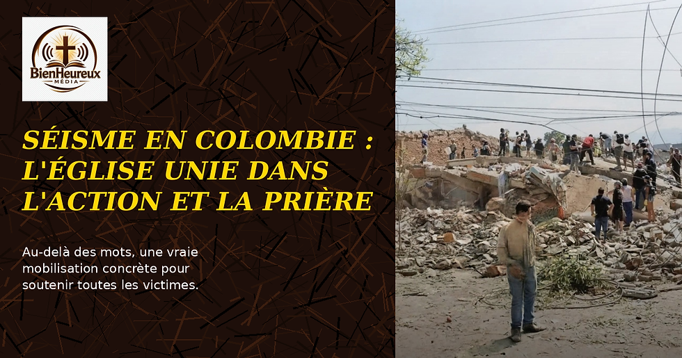 Séisme en Colombie: L'Église unie dans la prière et l'action pour soutenir les victimes