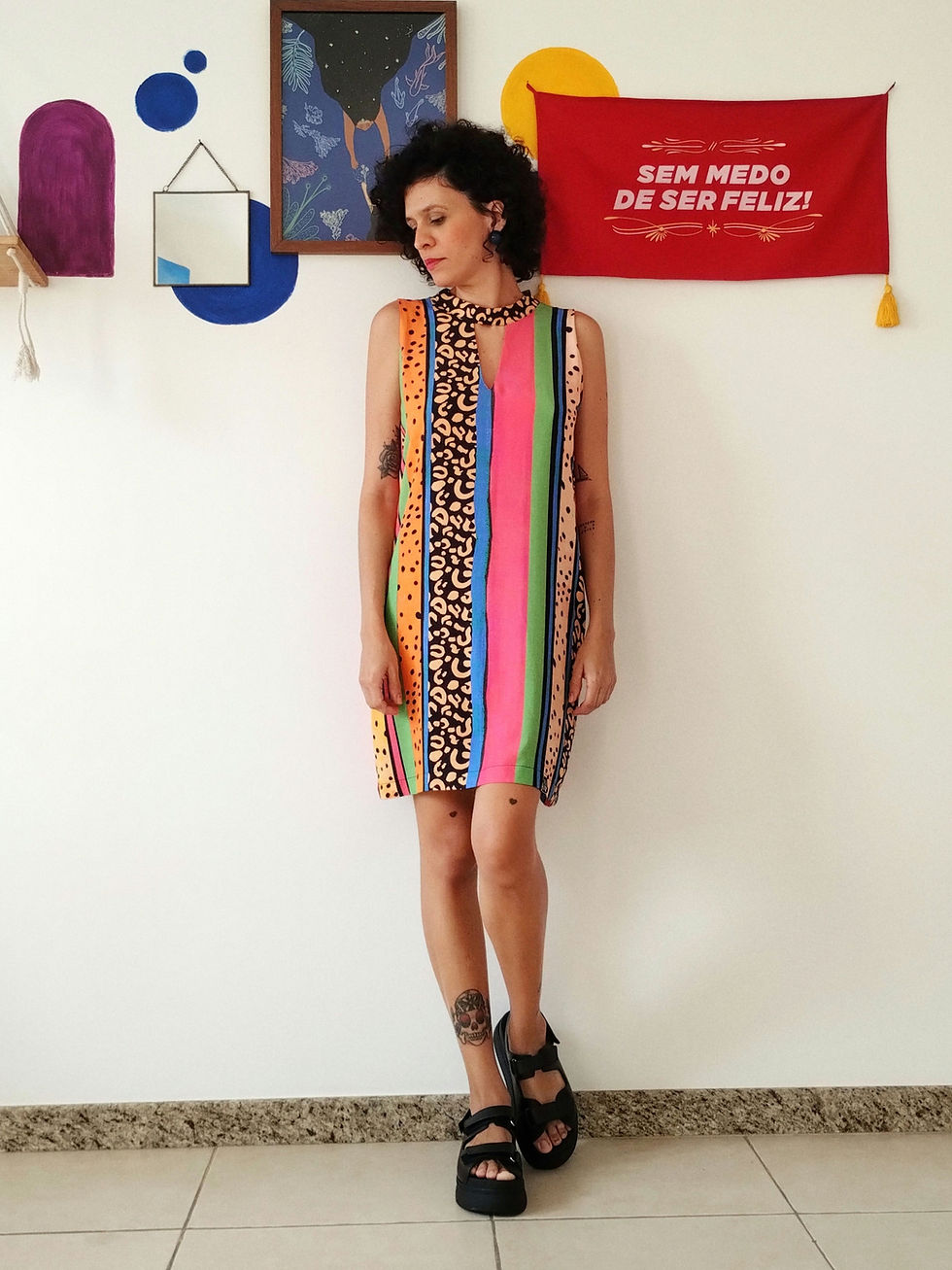 Miniatura: Vestido Nara - Arco Íris 