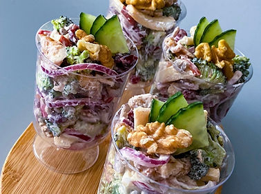 Broccoli and apple salad