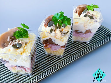 Salad, starter menu, appetiser
