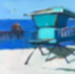"Lifeguard Stand By The Pier"