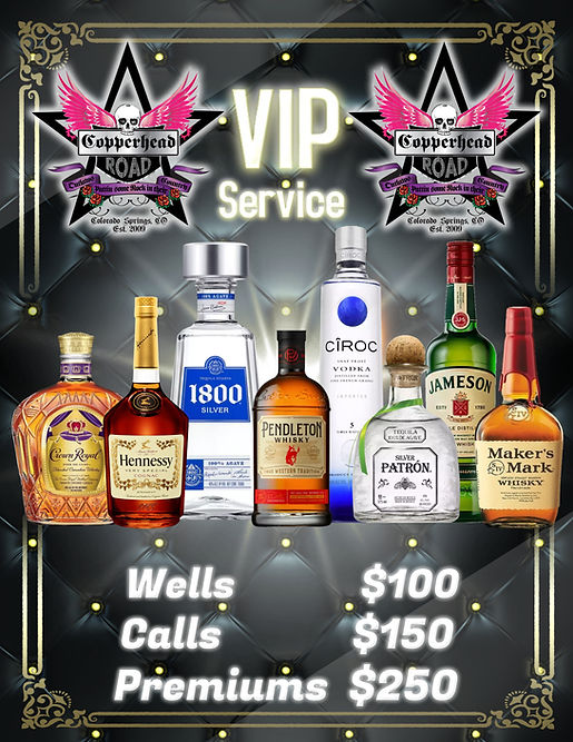 VIP Reservations | Copperhead Road