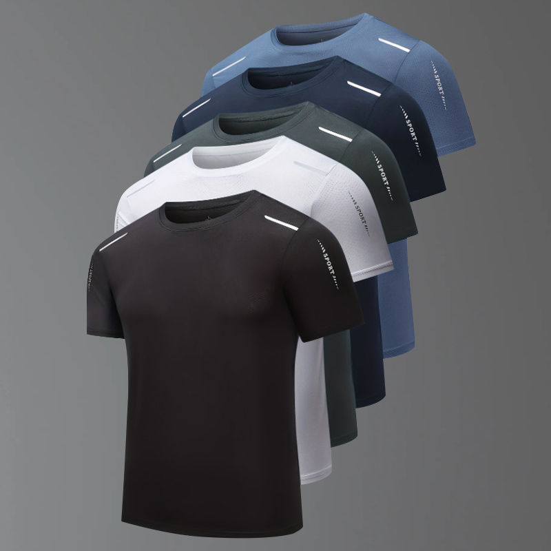 4/1 Camisa Masculina de Verão Multicolorida de Secagem Rápida Manga Curta