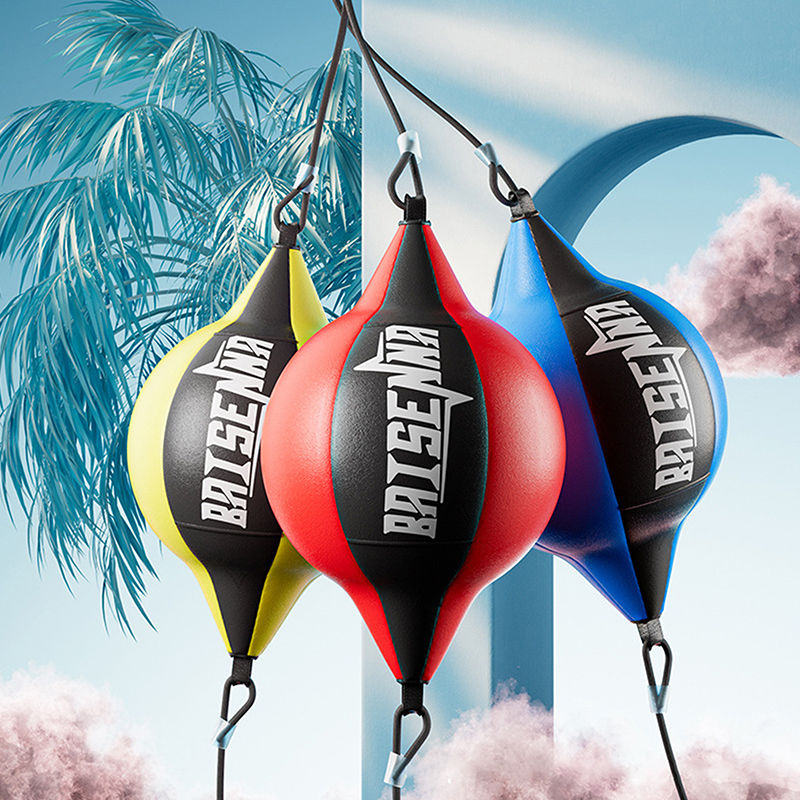 Bola de Velocidade para Boxe em Couro PU – Treino de Reflexos e Agilidade