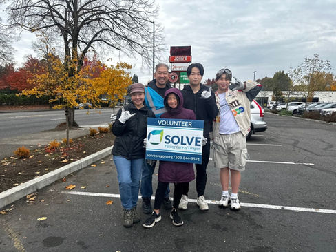 Group of SOLVE volunteers at John's Marketplace
