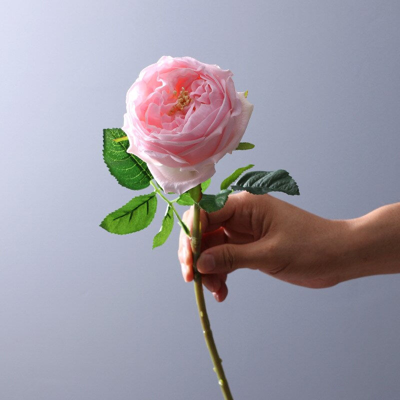 Thumbnail: 5pcs Real Touch Hyperrealistic Artificial Peonies/Cabbage Roses