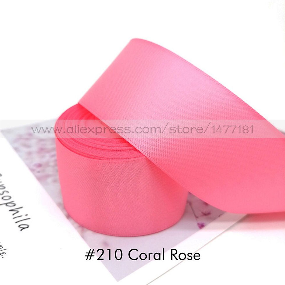Thumbnail: 25/38/50mm Double Sided Satin Ribbon - 1"/1.5"/2" 4B50