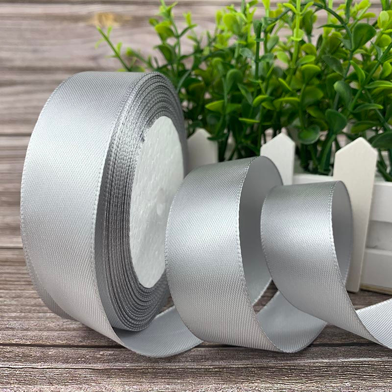 Thumbnail: 25 Yards/Roll Satin Ribbon for Bouquet Wraps - Many Widths Available