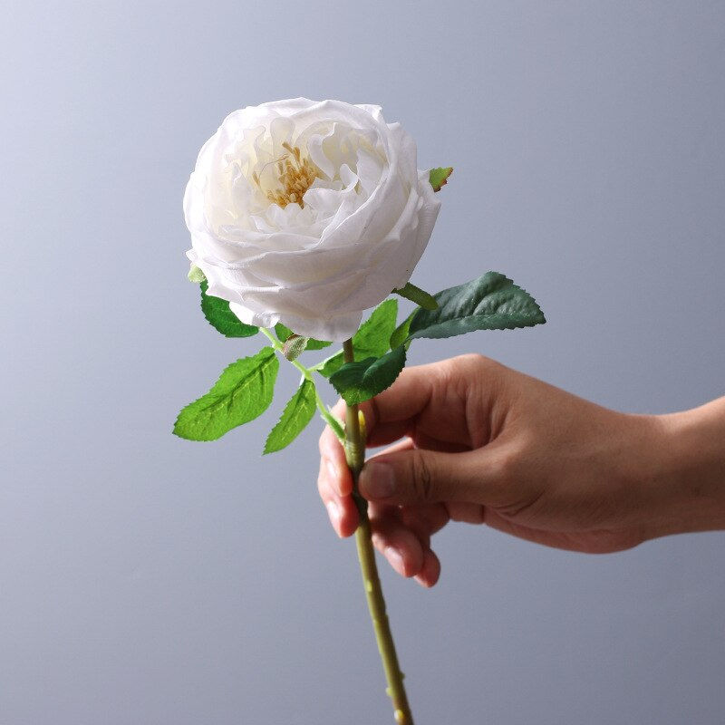 Thumbnail: 5pcs Real Touch Hyperrealistic Artificial Peonies/Cabbage Roses