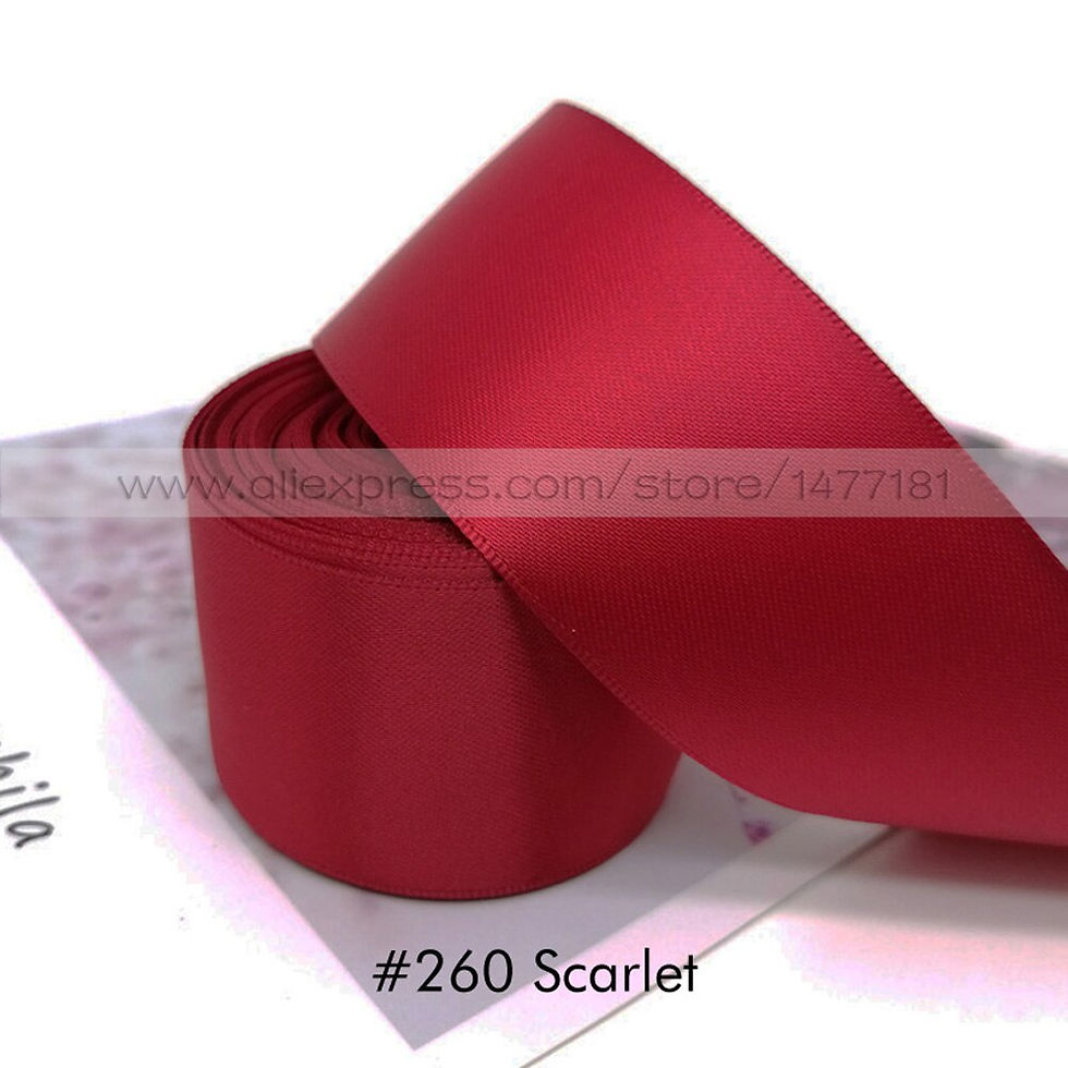 Thumbnail: 25/38/50mm Double Sided Satin Ribbon - 1"/1.5"/2" 4B50