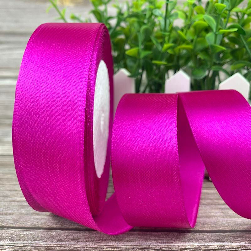 Thumbnail: 25 Yards/Roll Satin Ribbon for Bouquet Wraps - Many Widths Available