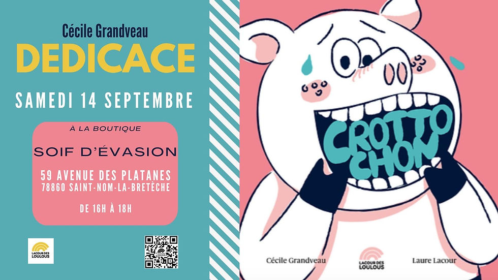 DÉDICACE CÉCILE GRANDVEAU À SAINT-NOM-LA-BRETÈCHE