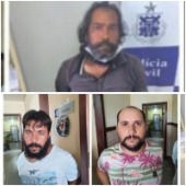 Três homens são presos durante buscas de suspeitos das mortes de dois policiais de Umbaúba