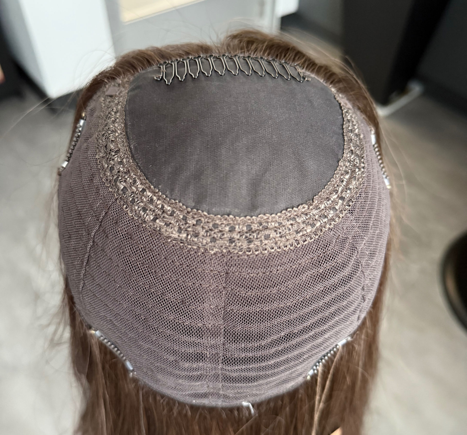 human hair topper base