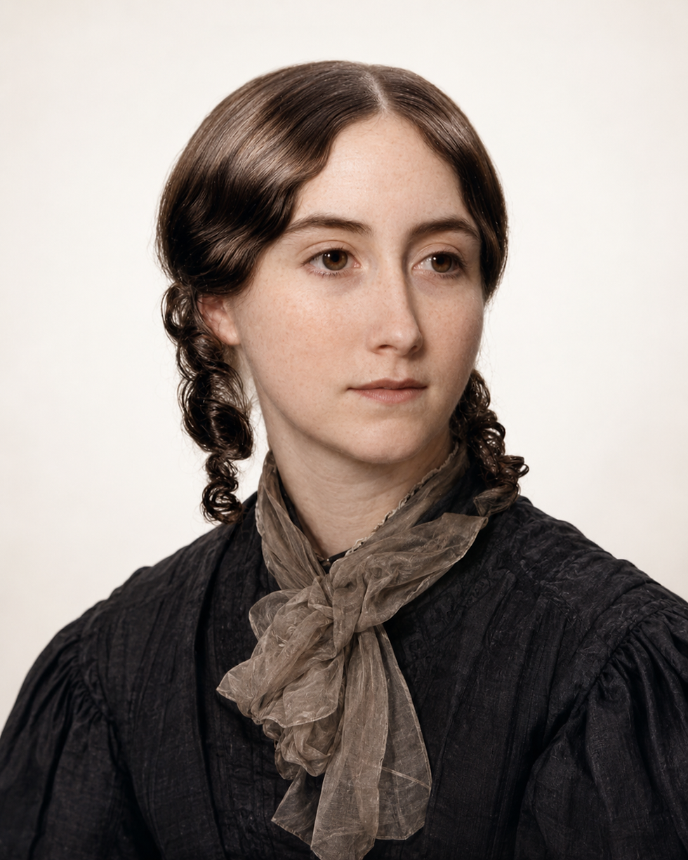 Coloured Potrait of Mary Sumner