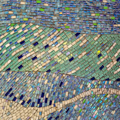 Mosaic or wave-like pattern representing the Mothers’ Union Wave of Prayer.