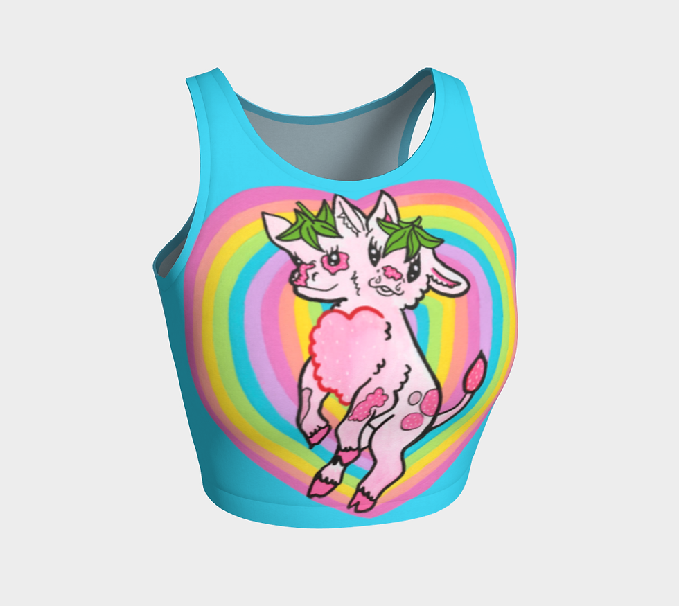 Thumbnail: "Double Trouble" Cow Crop Top 