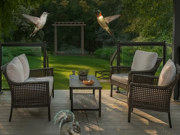 ✨ 「愛」心的奇遇:蜂鳥與「白肚」松鼠 ✨