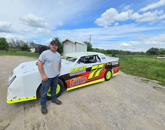 Bryson and the race car