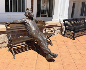 Albert Einstein Hanging Out at The Village Walk in Montgomery
