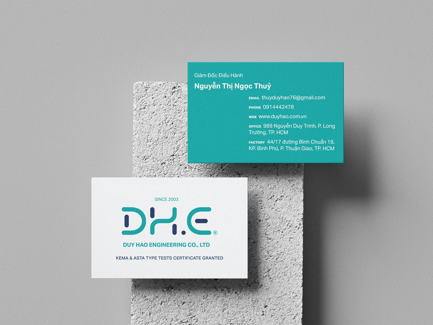 Business cards for employees