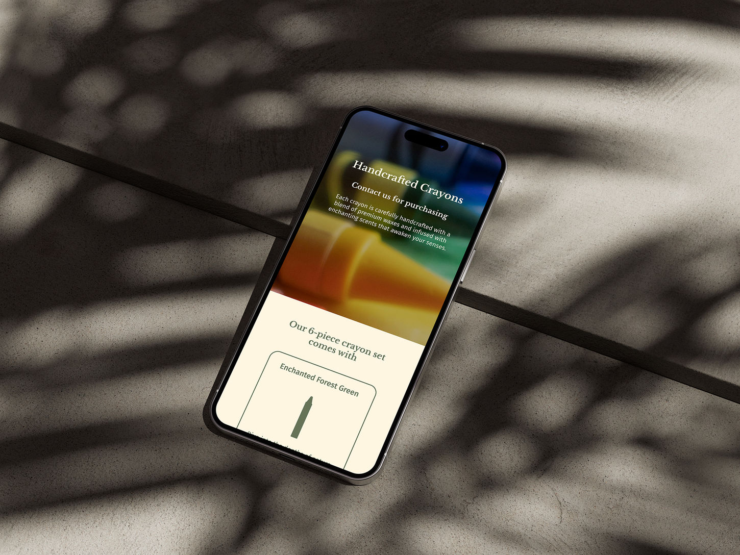 Little Ghost cafe web design crayon page