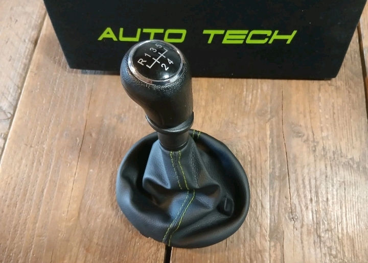 Thumbnail: VW T5 T5.1 Gear Knob and Gaiter 5 Speed GREEN Stitch 2003 -2015