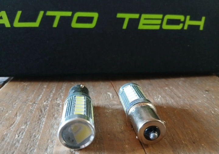 Thumbnail: P21w Ba15s LED 1156 Reverse Fog Day Time Running DRL Light Xenon White 