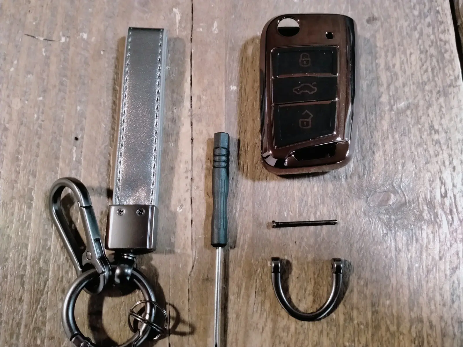 VW T6.1 MK5 CADDY KEY FOB CASE and KEY RING