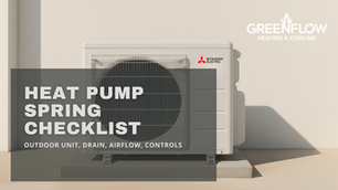 Heat pump Spring Checklist blog cover