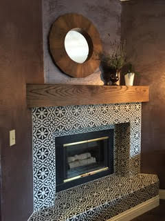 Bedroom fireplace