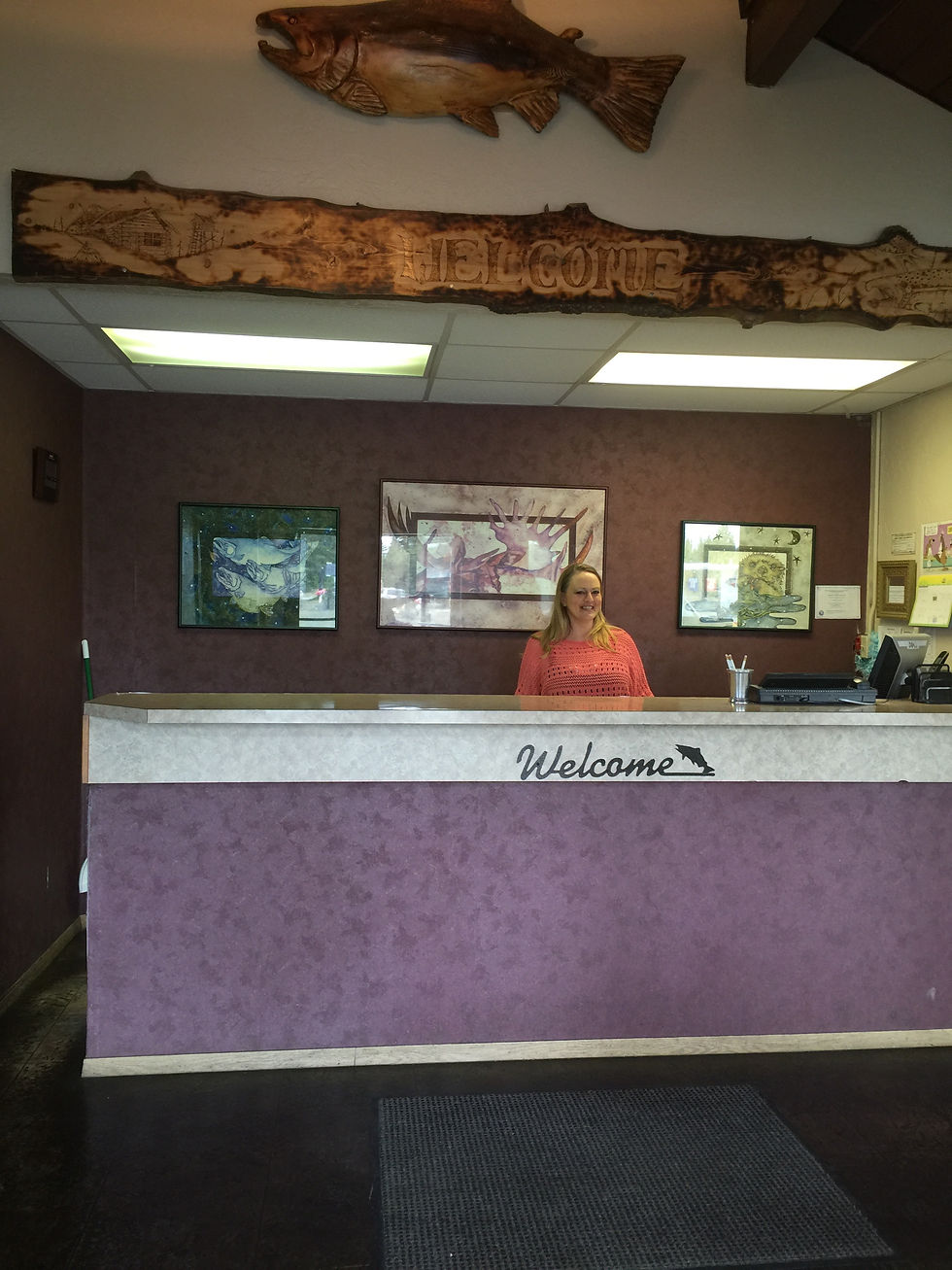 Before shot of front desk