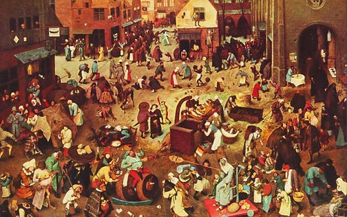 Pieter Brueghel (1525-1569), cazurro en la plaza