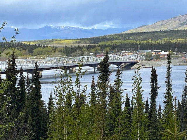 The Alaska Highway (Hwy 1) Yukon - 31 May 2025 Bridge crossing the Yukon River