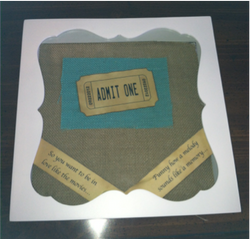 Shadow Box of Ticket Stubs