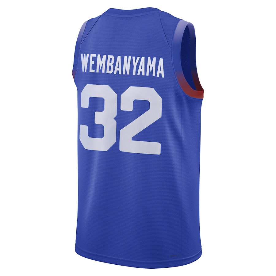 Thumbnail: Victor Wembanyama France Basketball Jordan Brand 2024 Olympics Player Jersey