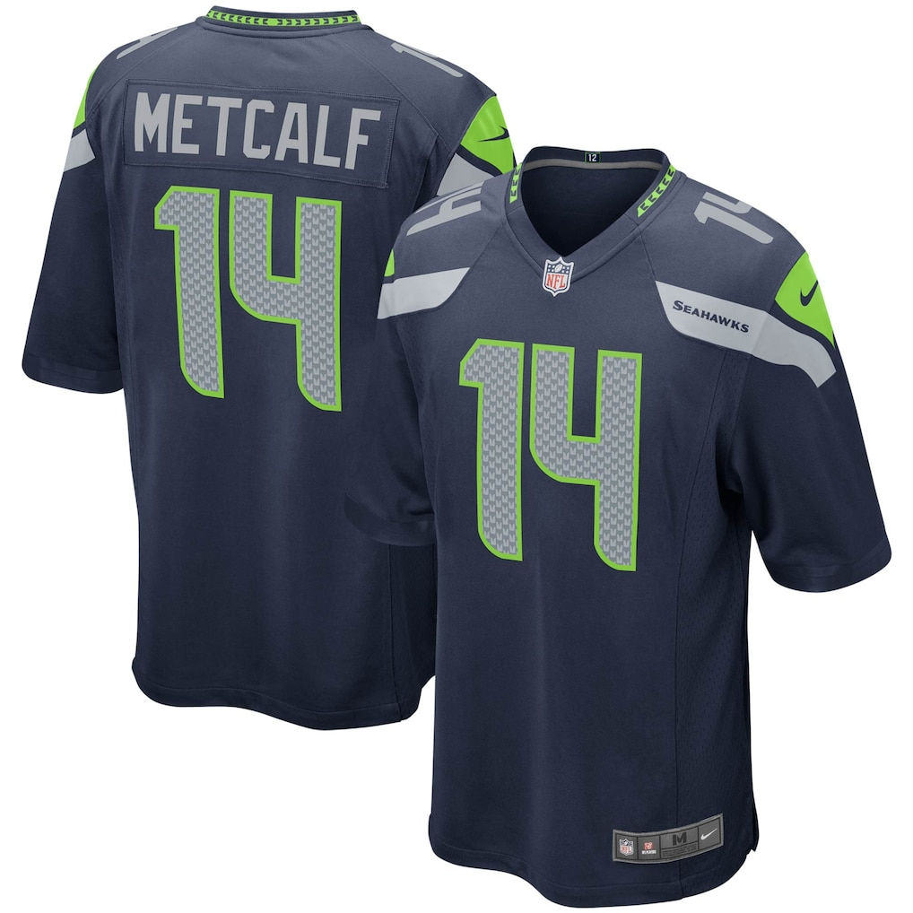 DK Metcalf Seattle Seahawks Nike Game Jersey - College Navy