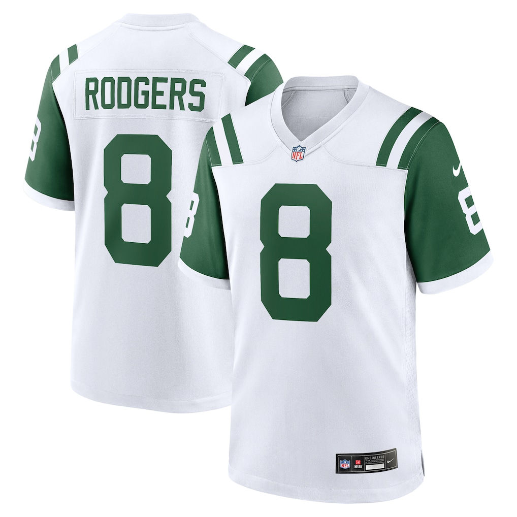 Aaron Rodgers New York Jets Nike Player Game Jersey - Legacy White