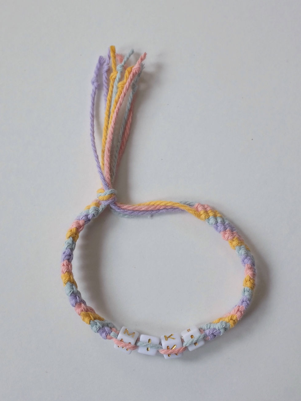Thumbnail: Cotton Rainbow Friendship Bracelet