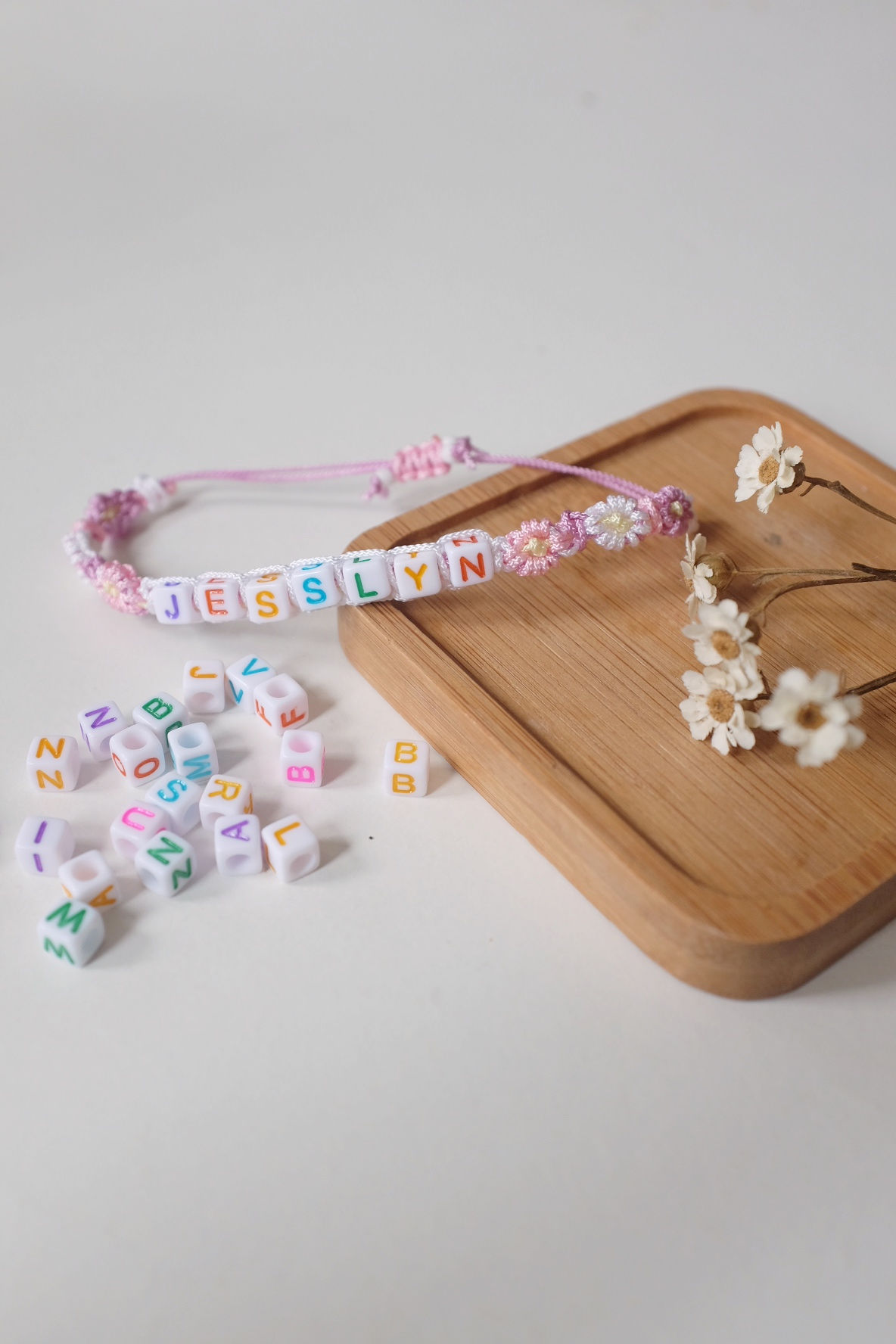 Personalise Wildflower Bracelet
